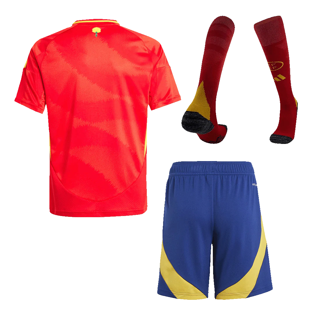 Espagne Domicile Maillot Kit 2024 Junior – Image 3